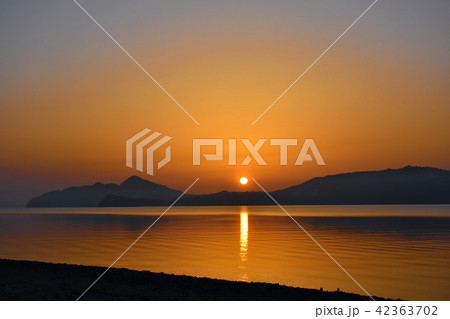 天橋立 白砂青松 日の出 砂浜の写真素材 - PIXTA