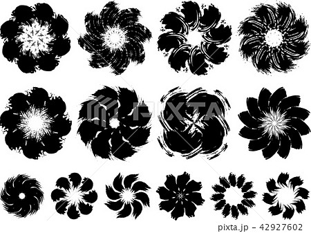 花 風車 和 和風のイラスト素材