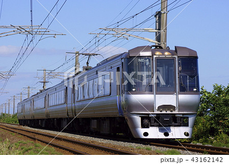 スーパーホワイトアロー Jr北海道 特急列車 785系の写真素材