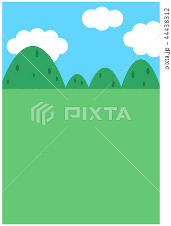 草 草原 新緑 縦のイラスト素材