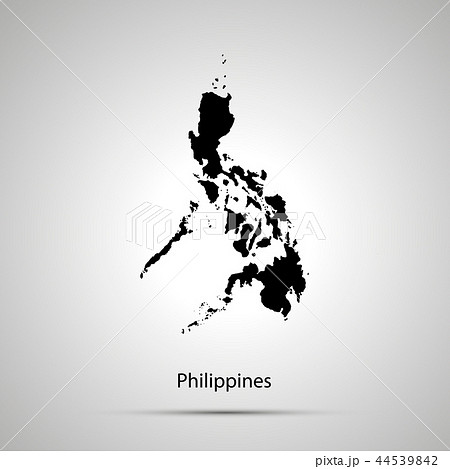 フィリピンの地図のイラスト素材