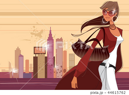 振り向く 横のイラスト素材