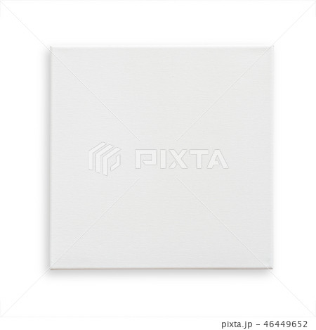 White blank canvas mockup square size on wood wall for arts