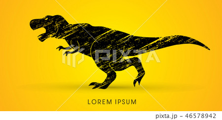 恐竜 シンボルマーク ロゴ 動物のイラスト素材