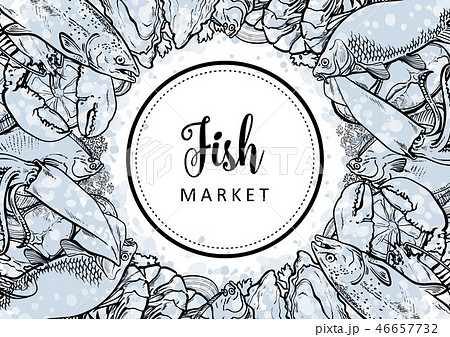 シーバス釣りのイラスト素材