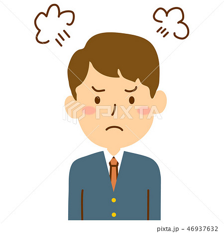 おこりんぼうのイラスト素材