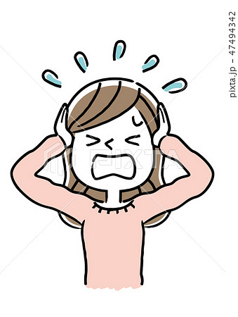 錯乱のイラスト素材