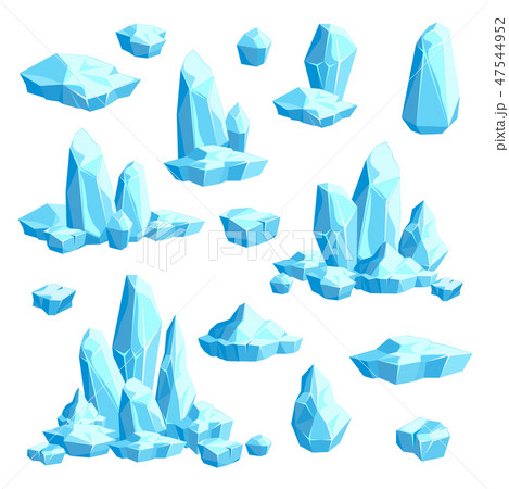南極 氷 アイス 自然 水分 寒い 冷たいのイラスト素材