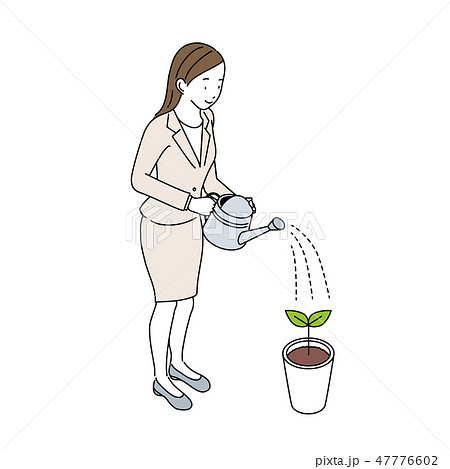 水やりのイラスト素材