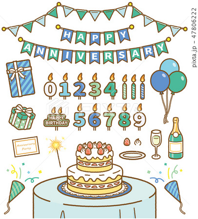 ハッピーバースデーのイラスト素材集 ピクスタ
