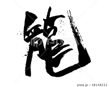 竜 龍 漢字のイラスト素材