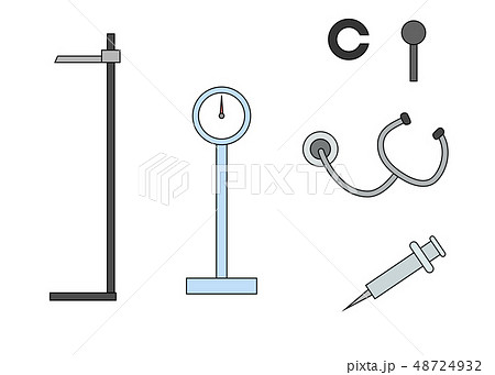 身長体重計のイラスト素材