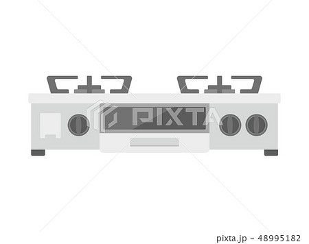炎 ガス 火 ガスコンロのイラスト素材