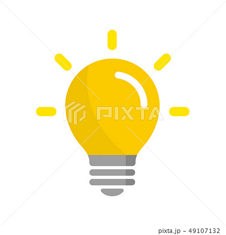 Led電球 アイコン 電球 ピクトグラムのイラスト素材