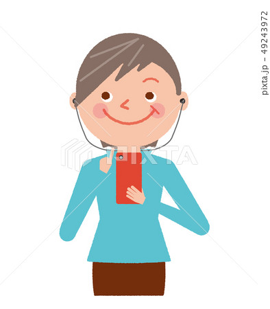 イヤホンのイラスト素材