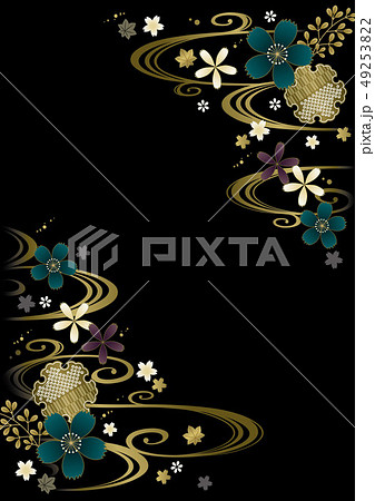 黒 和風 和柄 和のイラスト素材 - PIXTA