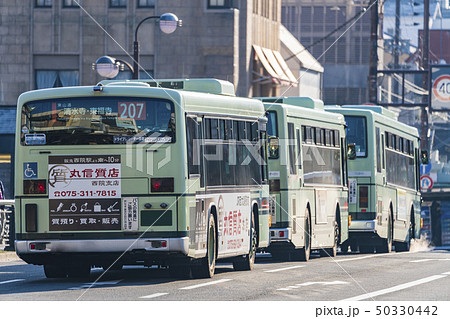 路線バスの写真素材