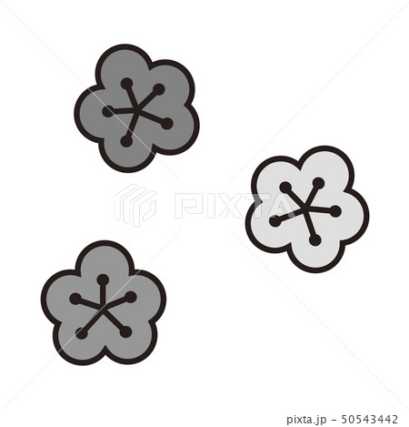 動物画像無料 これまでで最高の梅 イラスト 白黒 無料