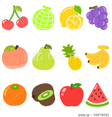 果実 フルーツ 食材 果物のイラスト素材