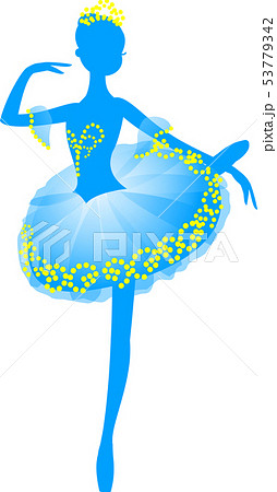 プリマドンナ プリマ 女性 踊りのイラスト素材