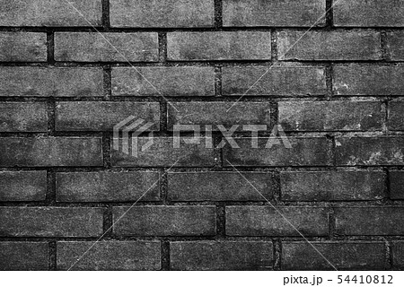 壁 レンガ 黒煉瓦 外壁の写真素材