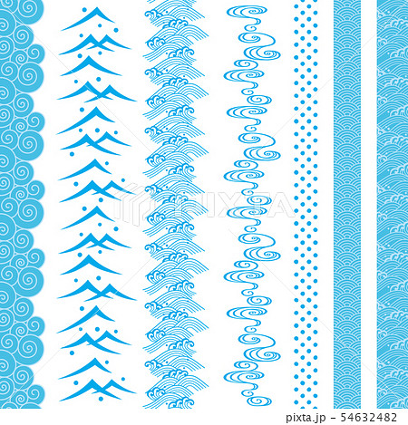 和波のイラスト素材