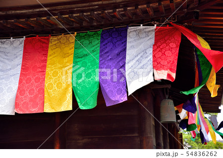 五色布 神社 五色幕の写真素材 - PIXTA