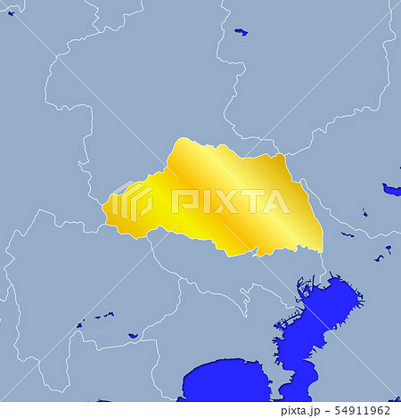 埼玉 埼玉県 地図 日本地図のイラスト素材
