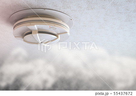 火災報知器のイラスト素材