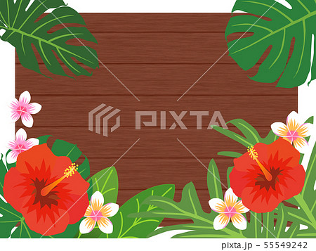 看板 花のイラスト素材