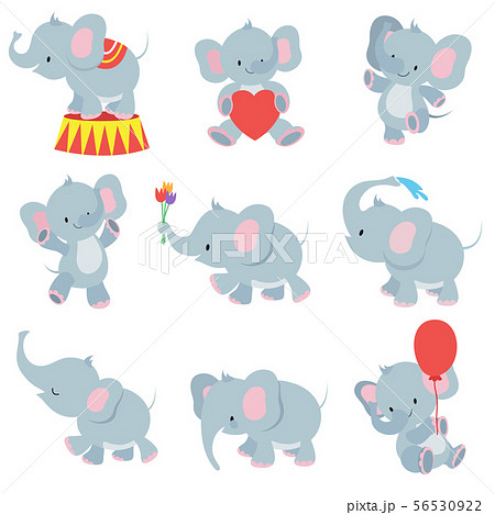 動物 風船 ぞう ゾウのイラスト素材 - PIXTA