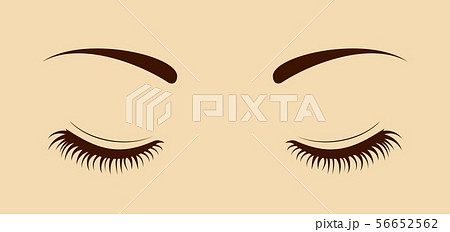 下まつげのイラスト素材