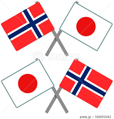 ノルウェー国旗のイラスト素材