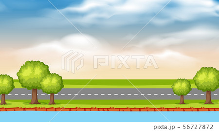 道 背景の写真素材