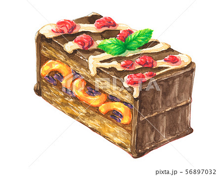 チョコレートケーキのイラスト素材集 ピクスタ