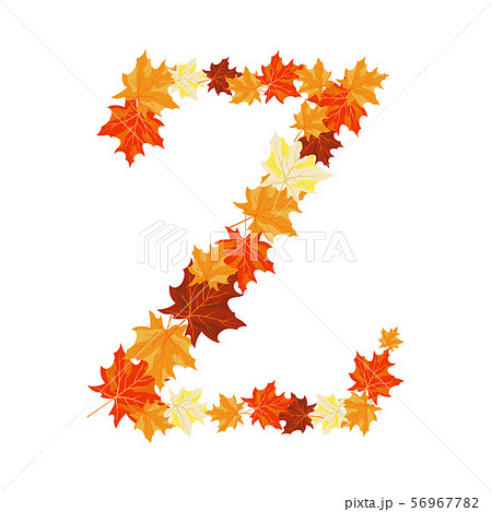 紅葉文字 秋 文字 紅葉 数字のイラスト素材 - PIXTA