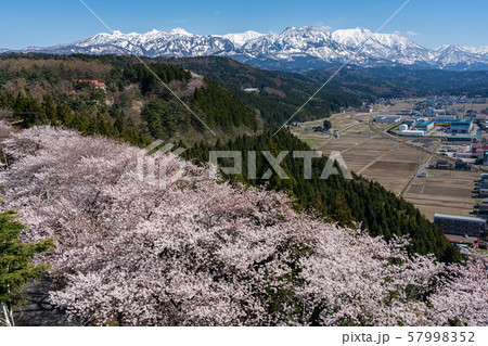 糸魚川市美山公園展望台の写真素材