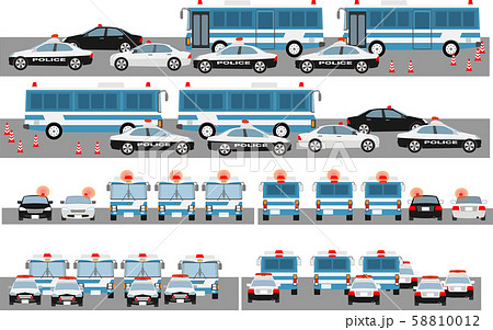 護送車のイラスト素材