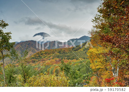 笹ヶ峰ダムの写真素材