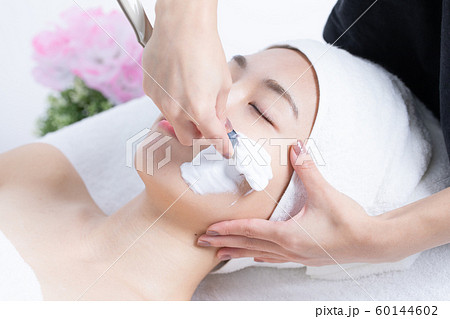 理容シェービングの写真素材