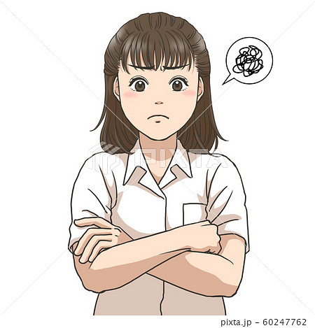 険しい顔のイラスト素材