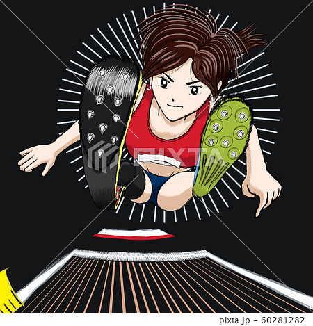 陸上スパイクのイラスト素材