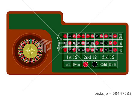 ルーレット台のイラスト素材
