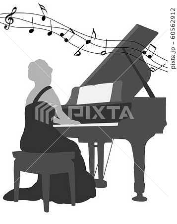 熊 演奏 ピアノ ピアニストのイラスト素材 Pixta