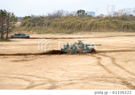 10式戦車の写真素材