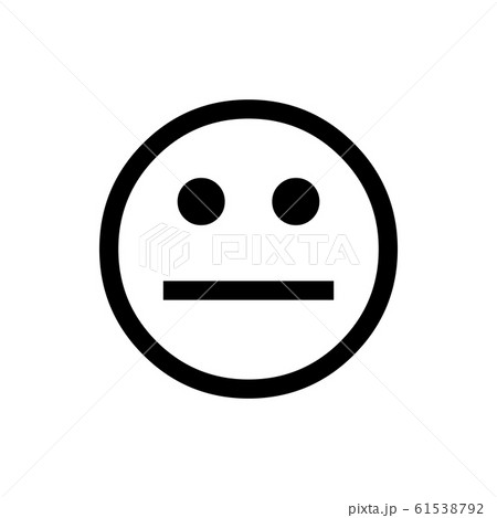 Normal Face Normal Good Emoji Vector Vectorのイラスト素材