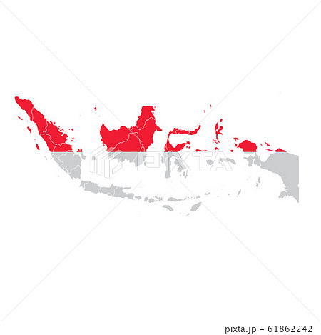 インドネシア国旗の写真素材