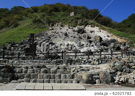 溶岩 栃木県 関東地方 那須岳の写真素材