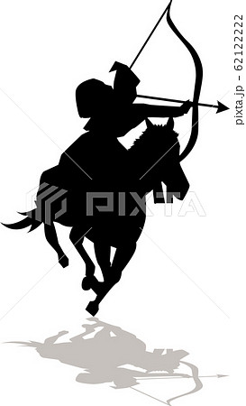騎馬 武者 戦国時代 馬のイラスト素材