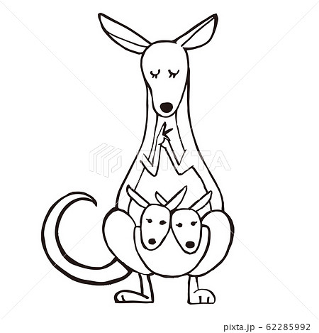 カンガルーのイラスト素材集 ピクスタ